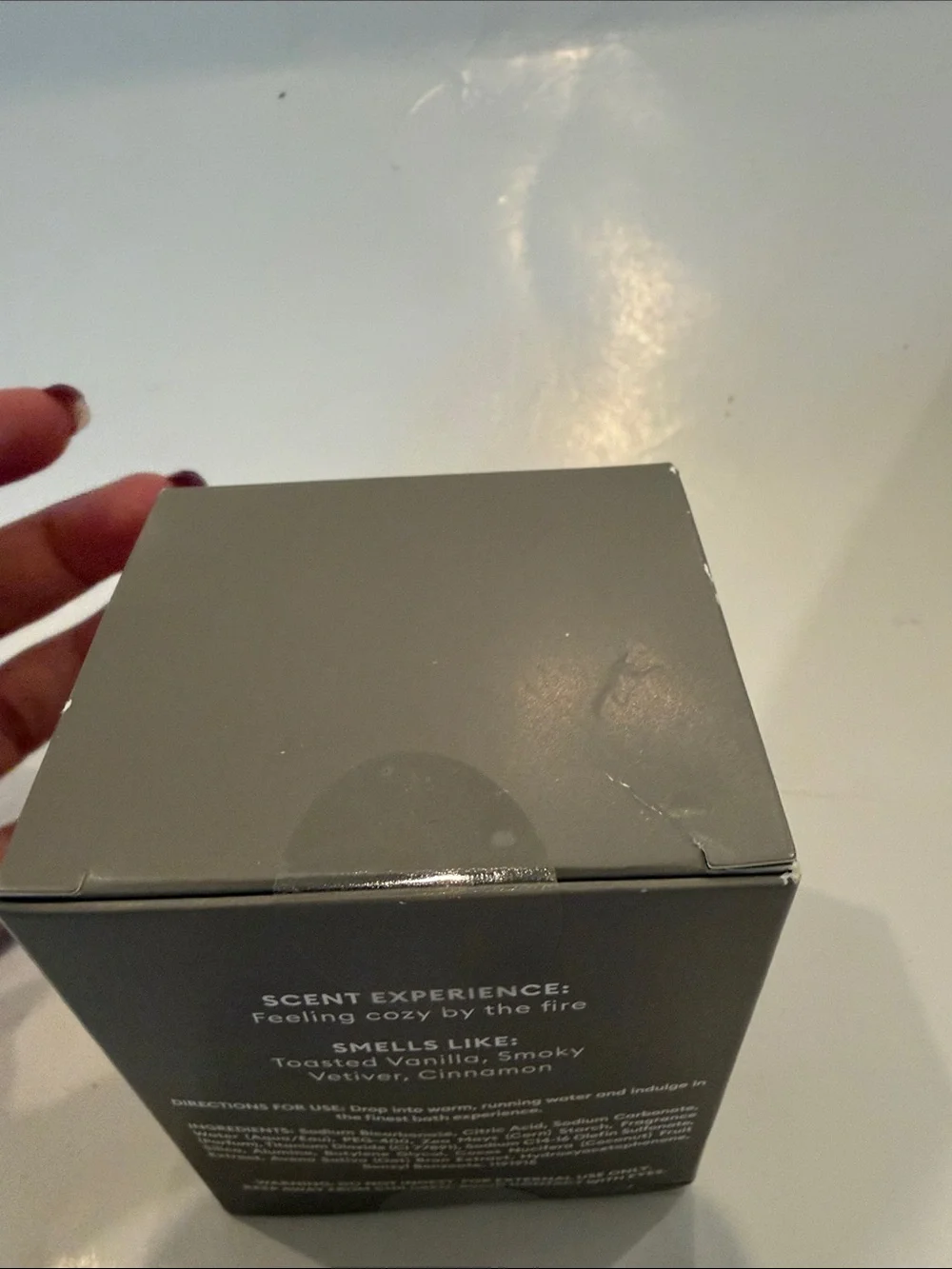 NWT Fireside Vanille Scented Bath Bomb - Cream 6oz